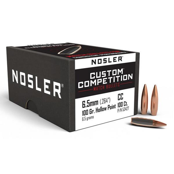 Nosler Custom Competition Match 22 Caliber Rifle Bullets