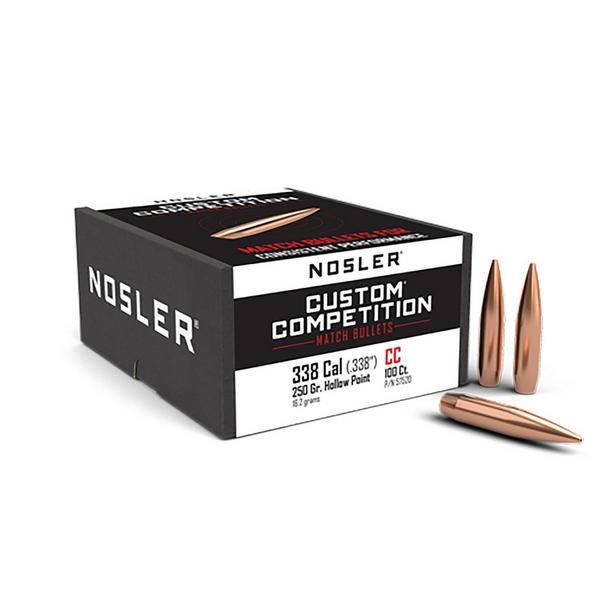 Nosler Custom Competition Match 22 Caliber Rifle Bullets