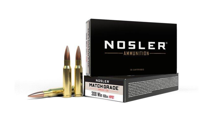 Nosler Custom Competition Match Grade 308 Winchester Rifle Ammunition 20 Round Box