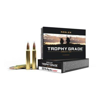 Nosler Accubond Trophy Grade 300 Winchester Magnum Rifle Ammunition 20 Round Box