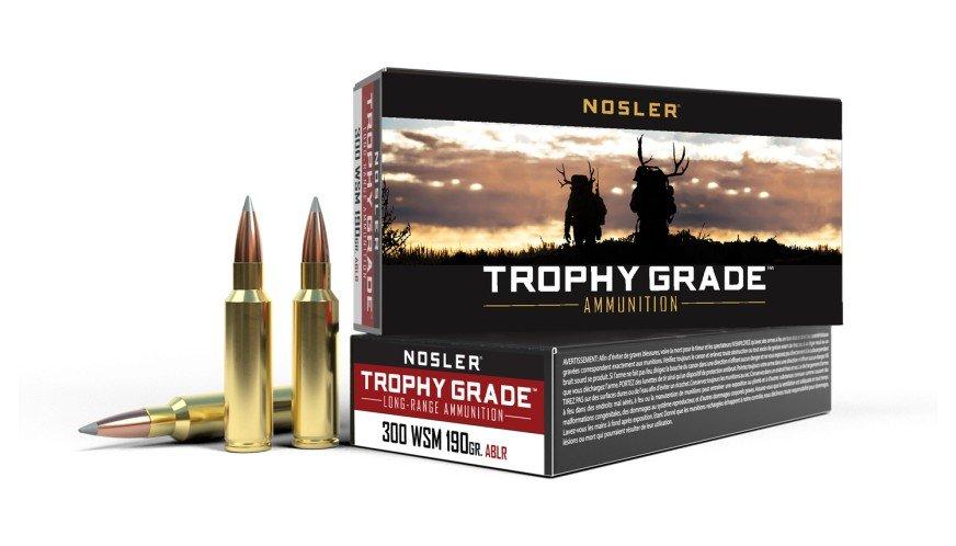 Nosler Accubond Long Range Trophy Grade 300 Winchester Short Magnum Rifle Ammunition 20 Round Box
