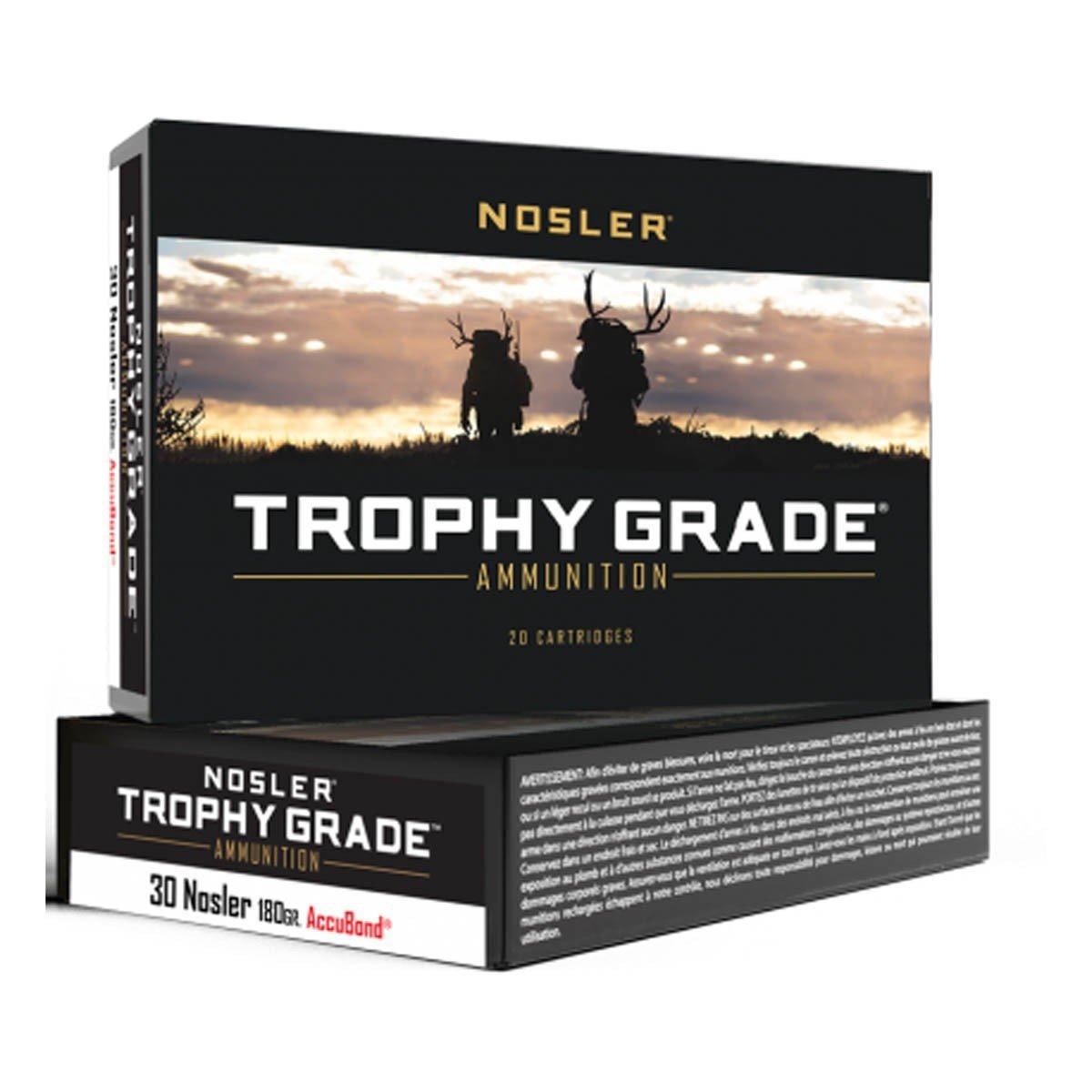Nosler Accubond Trophy Grade 30 Nosler Rifle Ammunition 20 Round Box