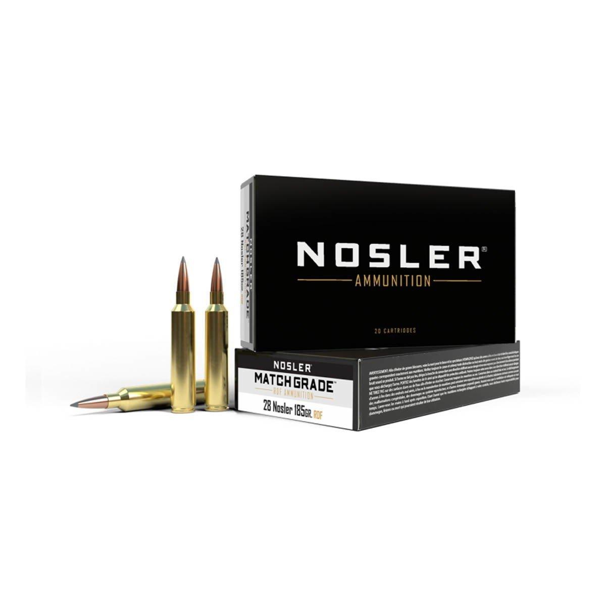 Nosler Match Grade RDF 28 Nosler Rifle Ammunition 20 Round Box