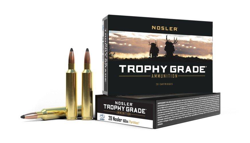 Nosler Partition Trophy Grade RMEF 28 Nosler Rifle Ammunition 20 Round Box