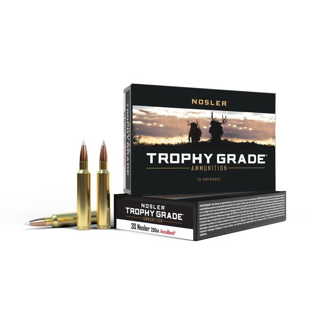 Nosler Accubond Trophy Grade 30 Nosler Rifle Ammunition 20 Round Box
