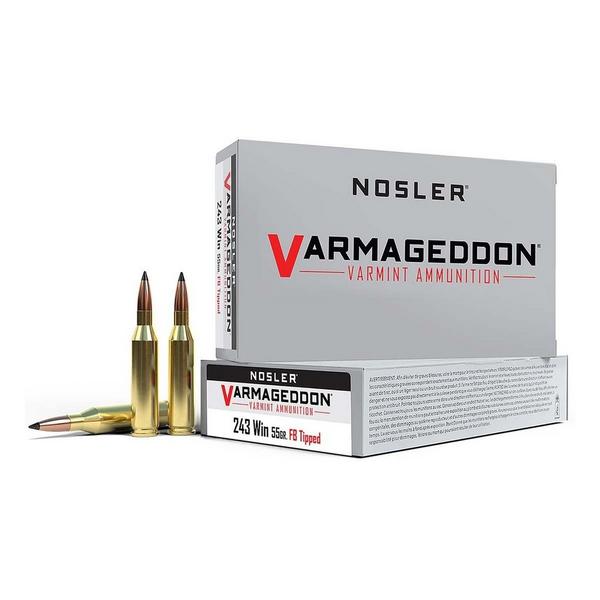 NOSLER Varmageddon Flat Base Tipped Rifle Ammunition