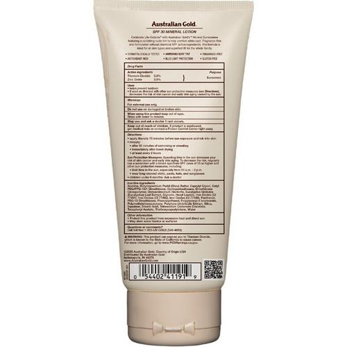Australian Gold SPF 30 Mineral Sunscreen Lotion - Primary Image