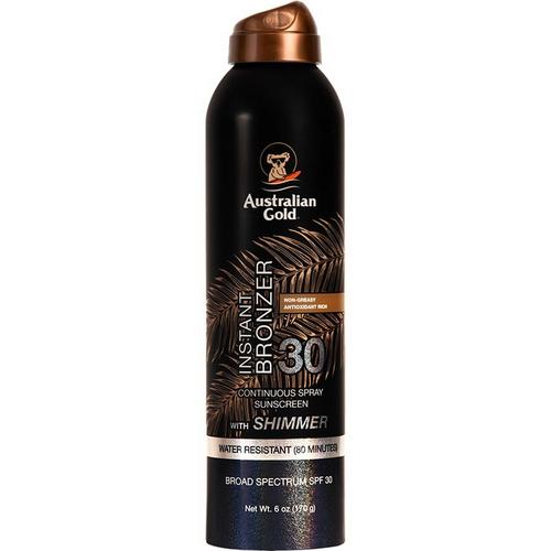 Australian Gold SPF 30 Bronzer Shimmer Continuous Sunscreen Spray - Primary Image