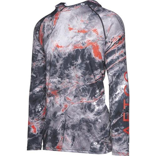 Men's Aftco Samurai Sun Protection Long Sleeve Hooded T-Shirt - Primary Image