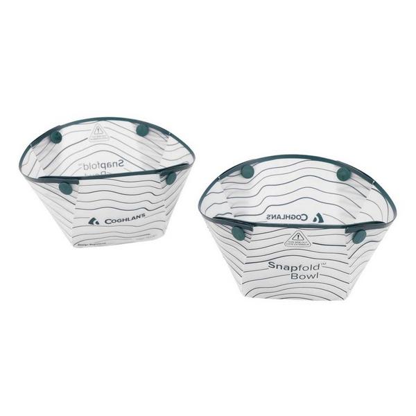 COGHLANS Snapfold 2-Pack Collapsible Bowls