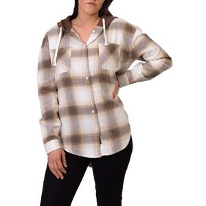 Women's Silver Jeans Co. Hooded Plaid Shirt