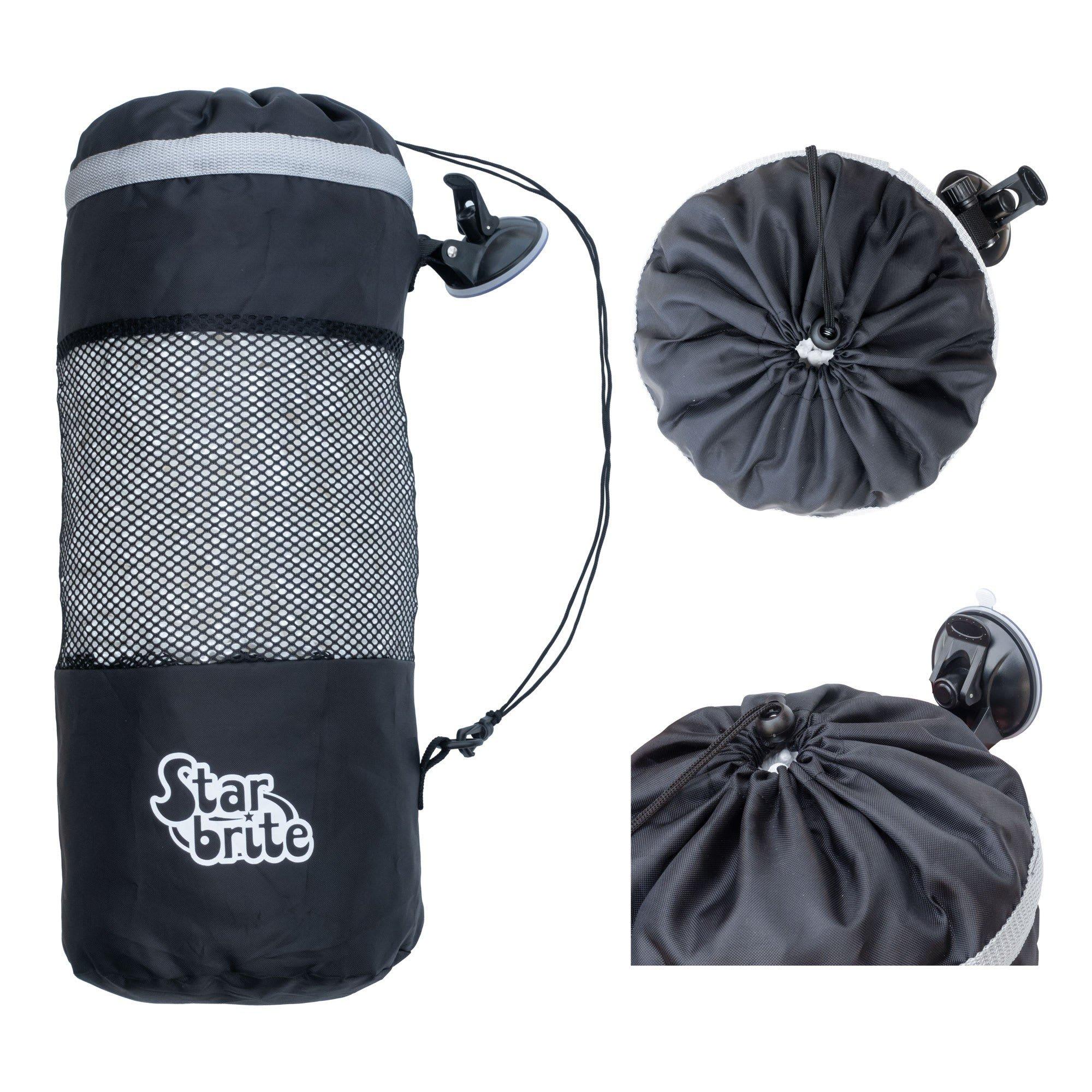 Star-Brite Mesh Trash Bag with Locking Suction Cup & Litter Guard Cinch Tie - Star-Brite