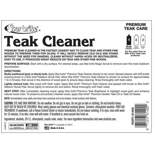 Star-Brite Premium Outdoor Teak Cleaner - Primary Image