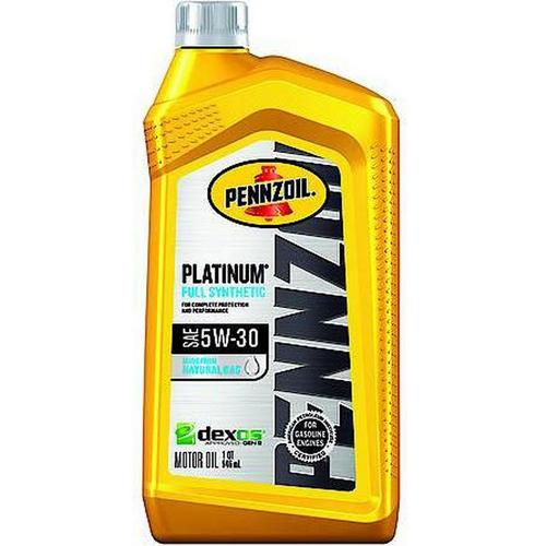 Pennzoil Platinum 5W-30 Full Synthetic Motor Oil 1 QT - Primary Image