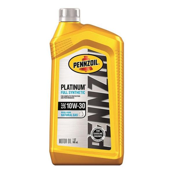 Pennzoil Platinum 10W-30 4-Cycle Synthetic Motor Oil 1 qt 1 pk