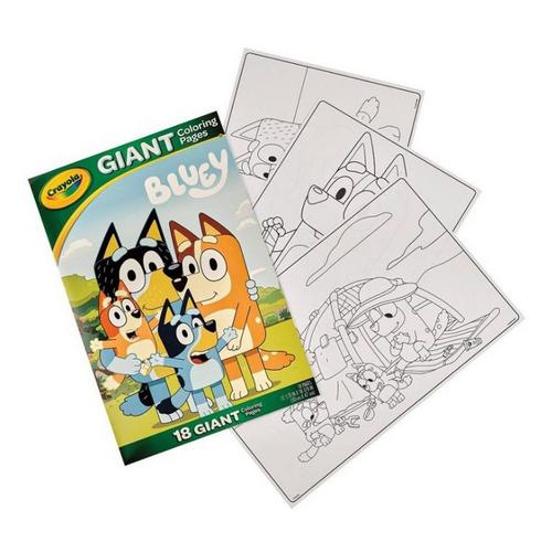 Crayola Bluey Giant Coloring Book - Primary Image