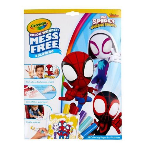 Crayola Wonder Spidey Mess Free Coloring Set - Primary Image