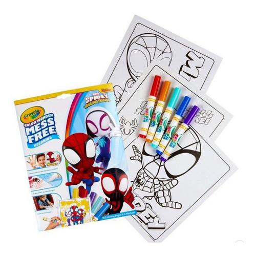 Crayola Wonder Spidey Mess Free Coloring Set - Primary Image