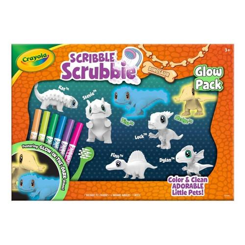 Crayola Scribble Scrubbie Pets Dinosaur Glow Combo Pack - Primary Image