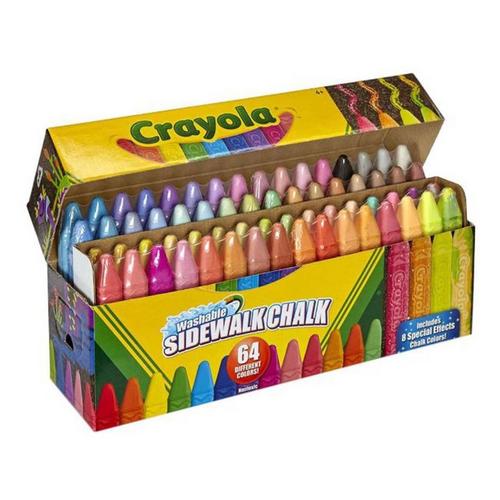 Crayola 64 ct. Assorted Color Sidewalk Chalk - Primary Image