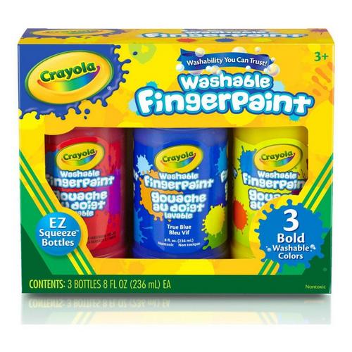Crayola Washable Bold Fingerprint Primary Colors 3ct - Primary Image