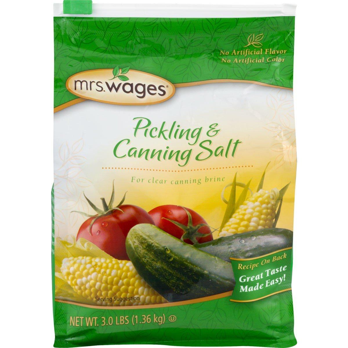 Mrs. Wages Pickling and Canning Salt - 48 oz - Mrs. Wages