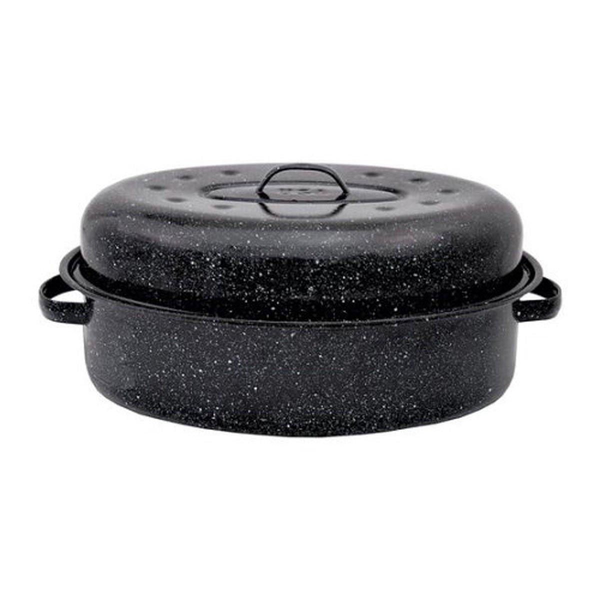 Granite Ware 18 inch Oval Roaster - Graniteware