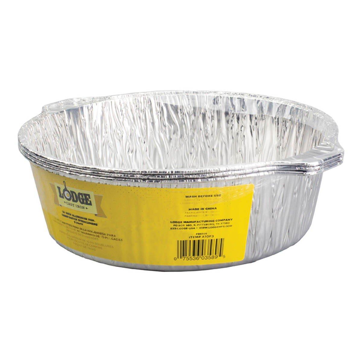 Lodge Aluminum Foil Camp Dutch Oven Liners, 3 Pack - Lodge Manufacturing Co