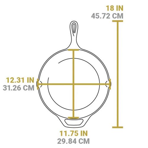 Lodge 12" Seasoned Cast Iron Skillet - Primary Image