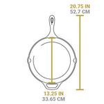 Lodge 13.25" Seasoned Cast Iron Skillet - Thumbnail 5 of 7