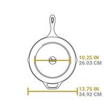 Lodge 13.25" Seasoned Cast Iron Skillet - Thumbnail 6 of 7