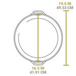 Lodge 17 Inch Seasoned Cast Iron Dual Handle Pan - Thumbnail 5 of 6