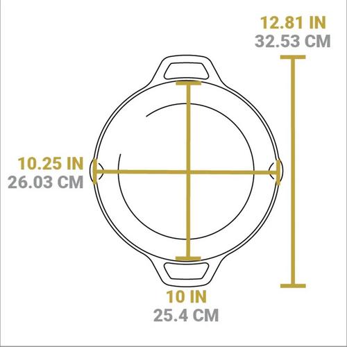 Lodge 10.25" Seasoned Cast Iron Dual Handle Pan - Primary Image
