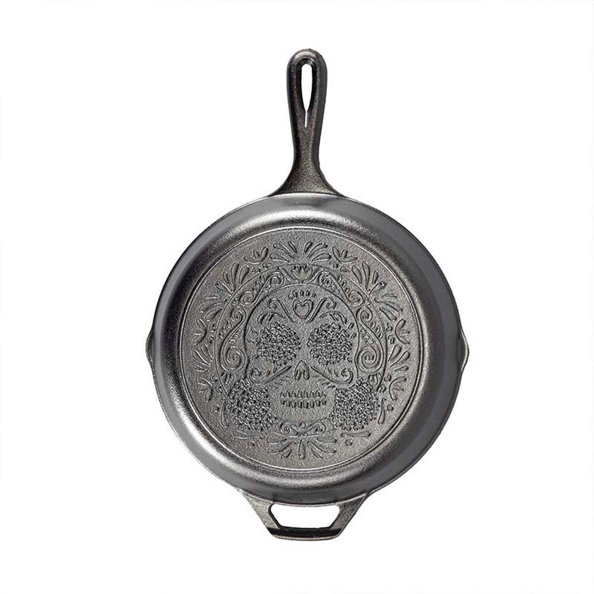 Lodge 10.25 Inch Seasoned Cast Iron Sugar Skull Skillet - Lodge Manufacturing Co