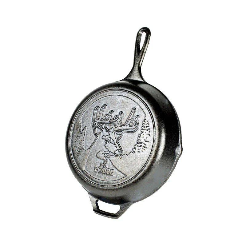 Lodge Wildlife Series 10.25" Cast Iron Deer Skillet - Lodge Manufacturing Co