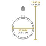 Lodge 10.5" Round Seasoned Cast Iron Griddle - Thumbnail 3 of 3