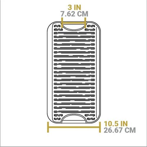 Lodge 20 x 10.5 Inch Pro-Grid Reversible Grill / Griddle - Primary Image