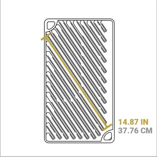 Lodge 16.75 x 9.5 Inch Double Play Reversible Grill / Griddle - Primary Image