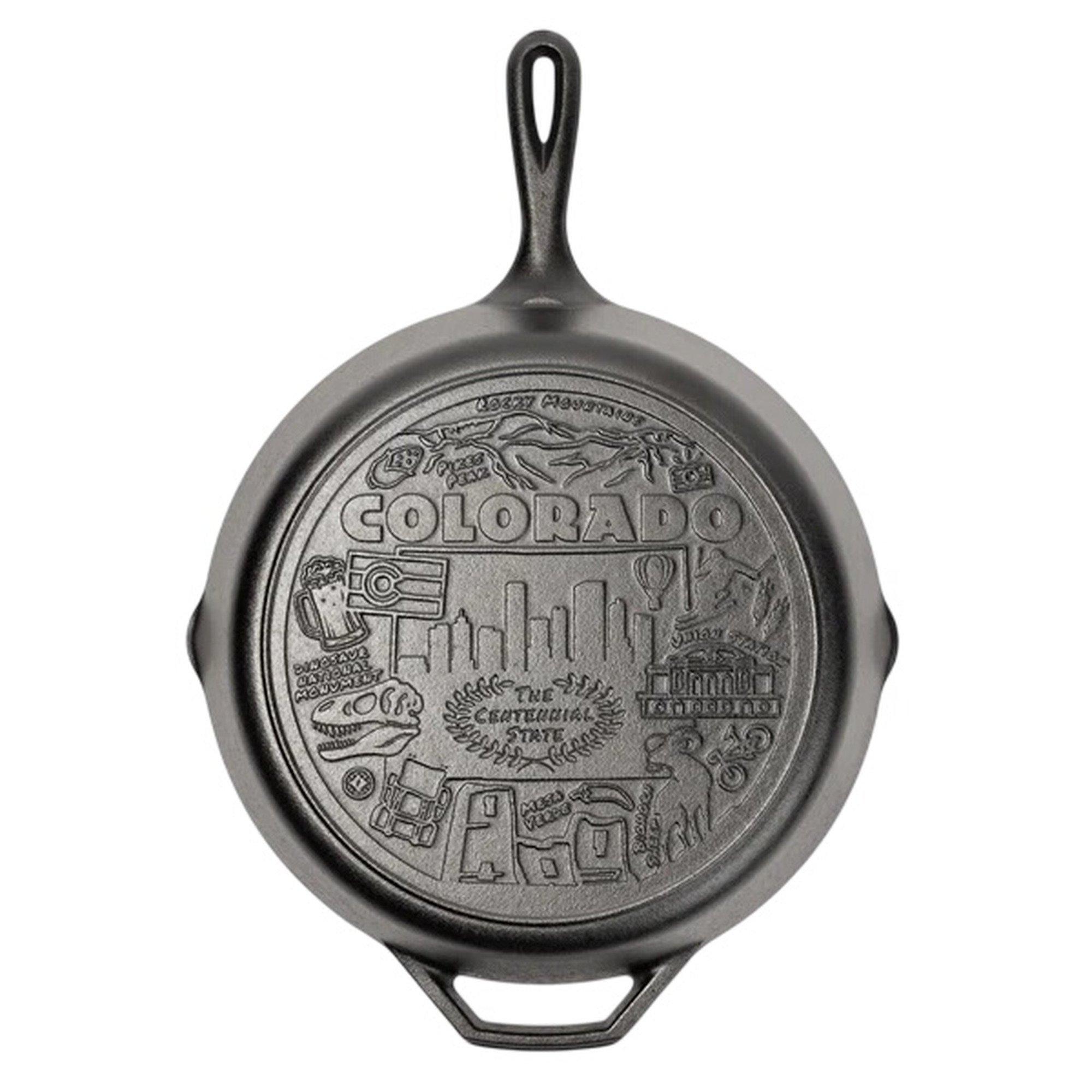 Lodge 12" Colorado American Road Trip Seasoned Cast Iron Skillet - Lodge Manufacturing Co