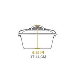 Lodge 5 Quart Cast Iron Dutch Oven With Bail Handle - Thumbnail 3 of 5