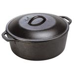 Lodge 5 Quart Seasoned Cast Iron Dutch Oven - Thumbnail 1 of 6