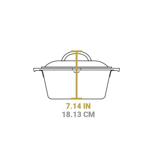 Lodge 5 Quart Seasoned Cast Iron Dutch Oven - Primary Image