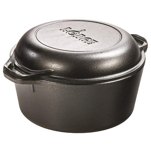 Lodge Cast Iron 5 Quart Double Dutch Oven - Primary Image