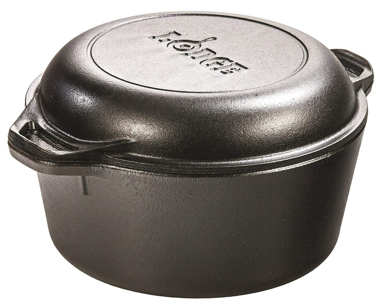 Lodge Cast Iron 5 Quart Double Dutch Oven - Lodge Manufacturing Co