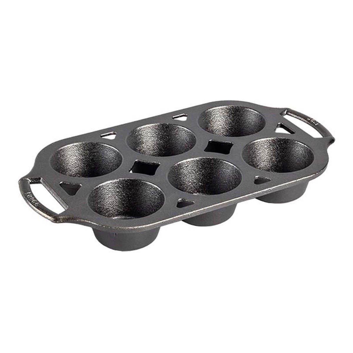Lodge Seasoned Cast Iron Muffin Pan - Thumbnail 3