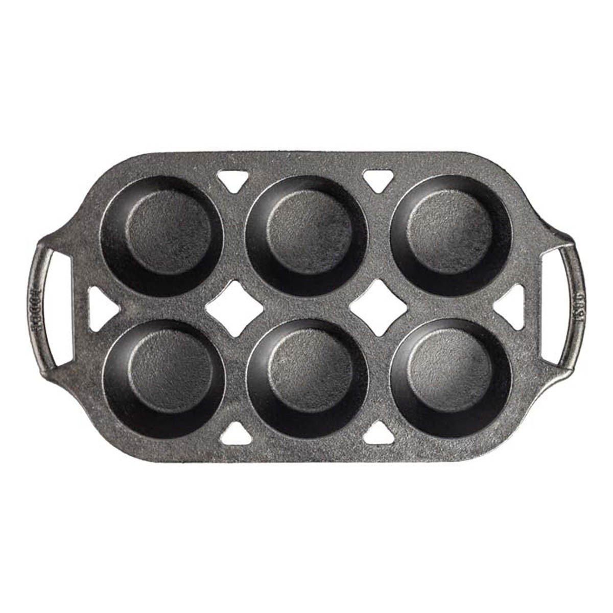 Lodge Seasoned Cast Iron Muffin Pan - Thumbnail 2