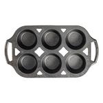 Lodge Seasoned Cast Iron Muffin Pan - Thumbnail 2 of 4