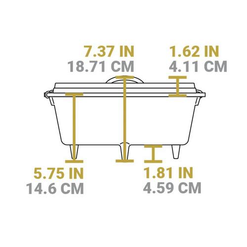 Lodge 12 Inch 6 Quart Cast Iron Camp Dutch Oven - Primary Image