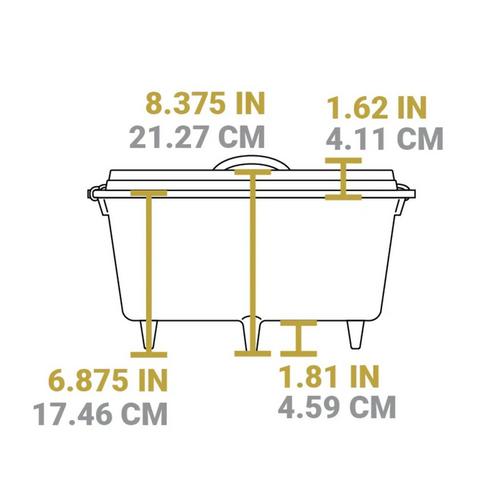 Lodge 12 Inch / 8 Quart Cast Iron Deep Camp Dutch Oven - Primary Image