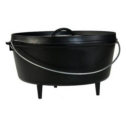 Lodge 14 Inch 10 Quart Cast Iron Deep Camp Dutch Oven - Primary Image